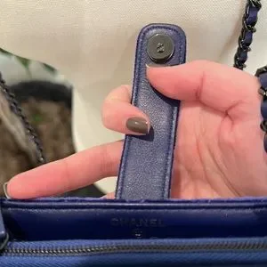 [CHANEL]★Velvet Mini Clutch Bag★Blue Chanel Velvet Mini Flap Bag